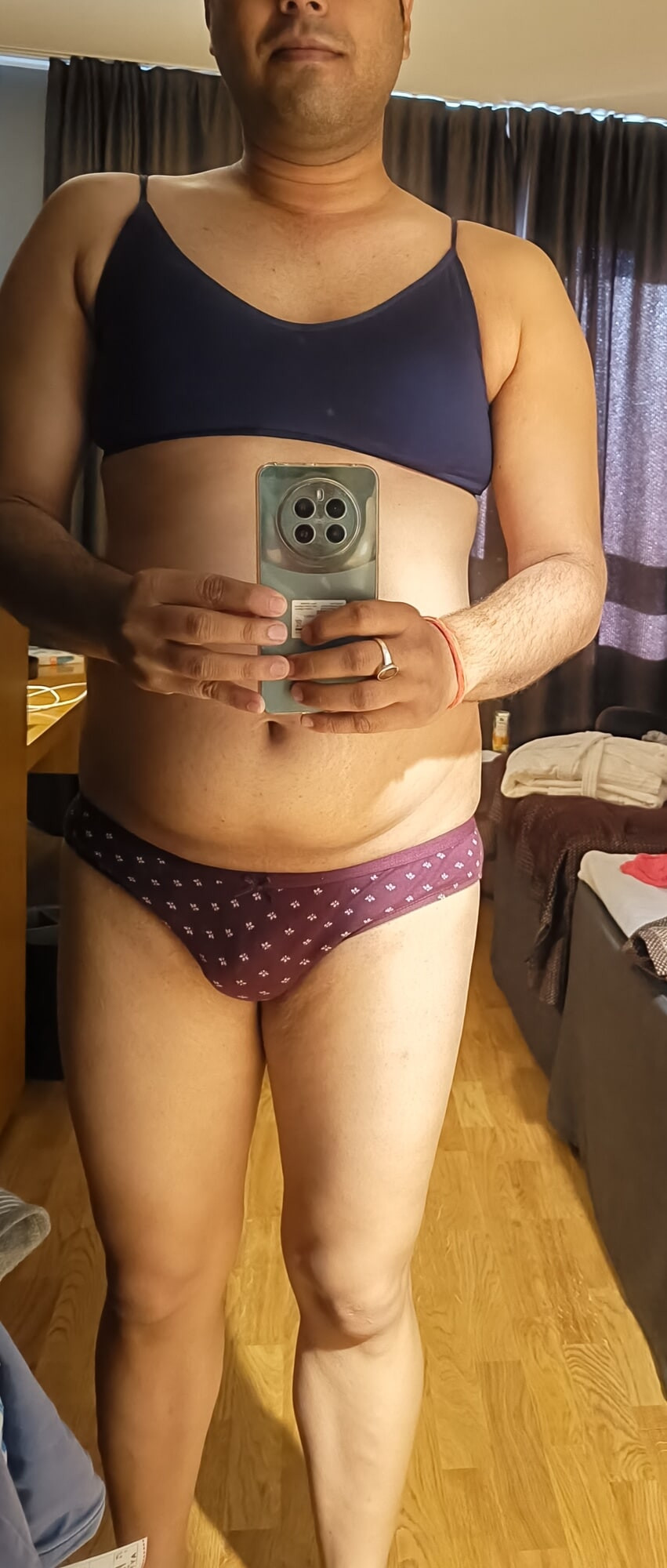 Desi gay in bra and panty 