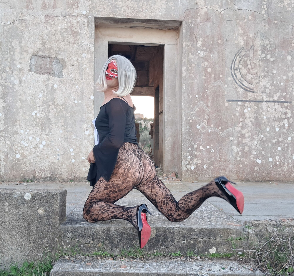 Kinky Perverted Nun in Nylon Stockings and High Heels #34