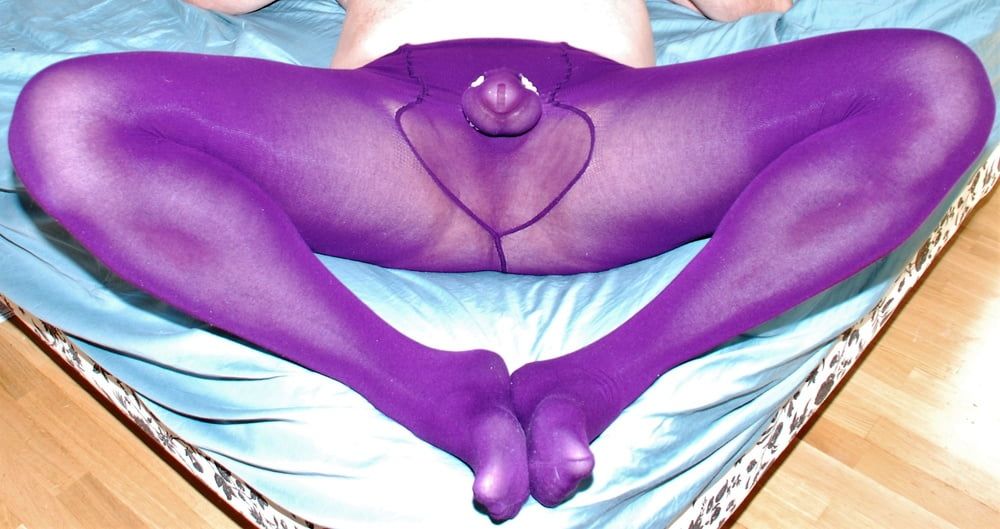 happy purple pantyhose #3