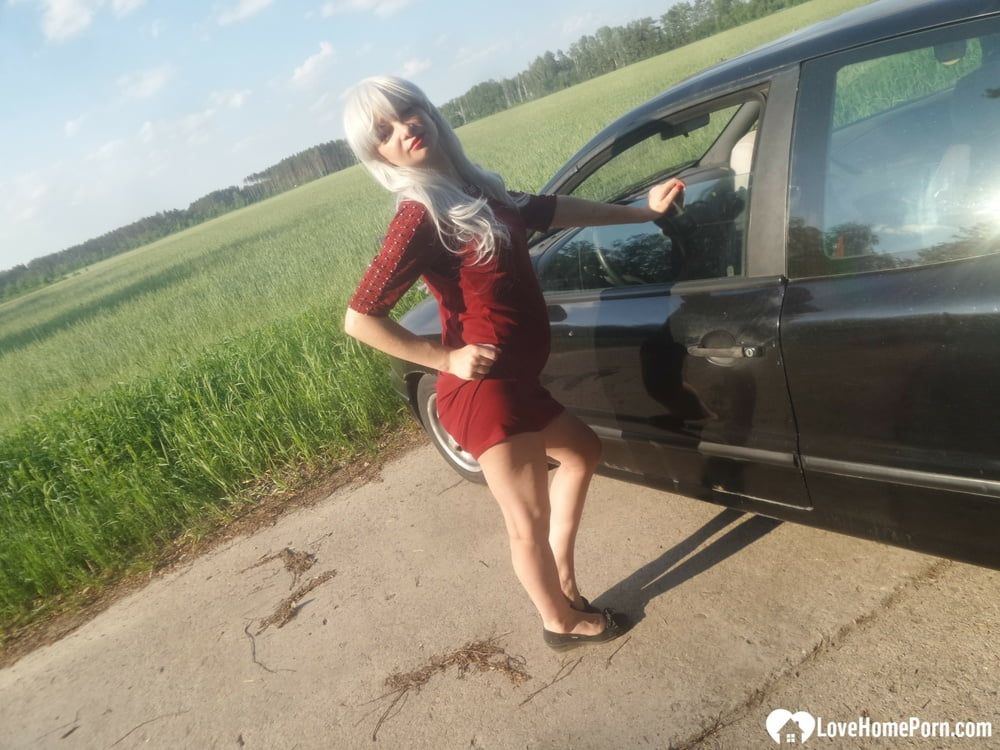 Beautiful blonde wants you in her car #53