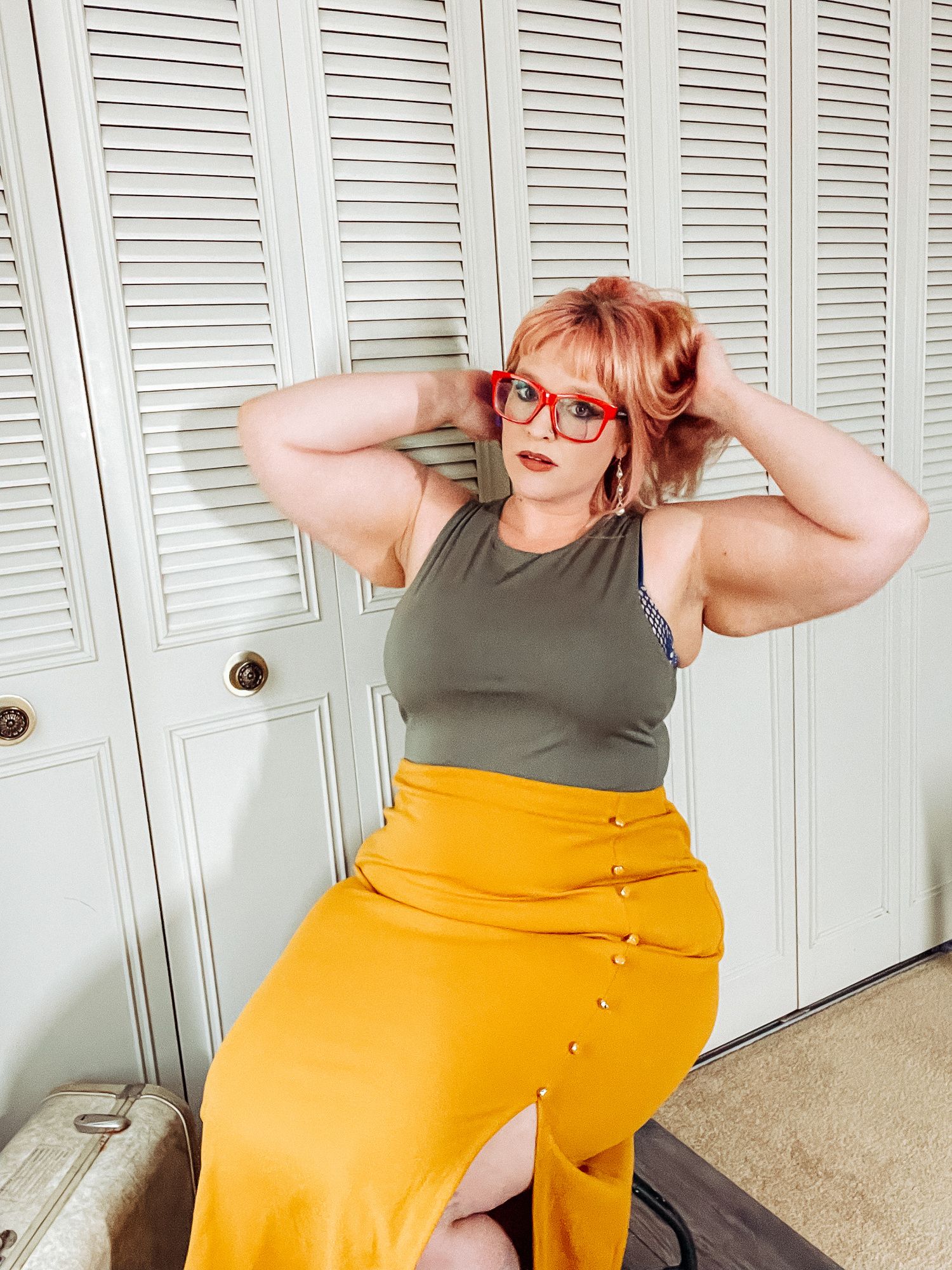 BBW Office Whore Tight Skirt and heels #4