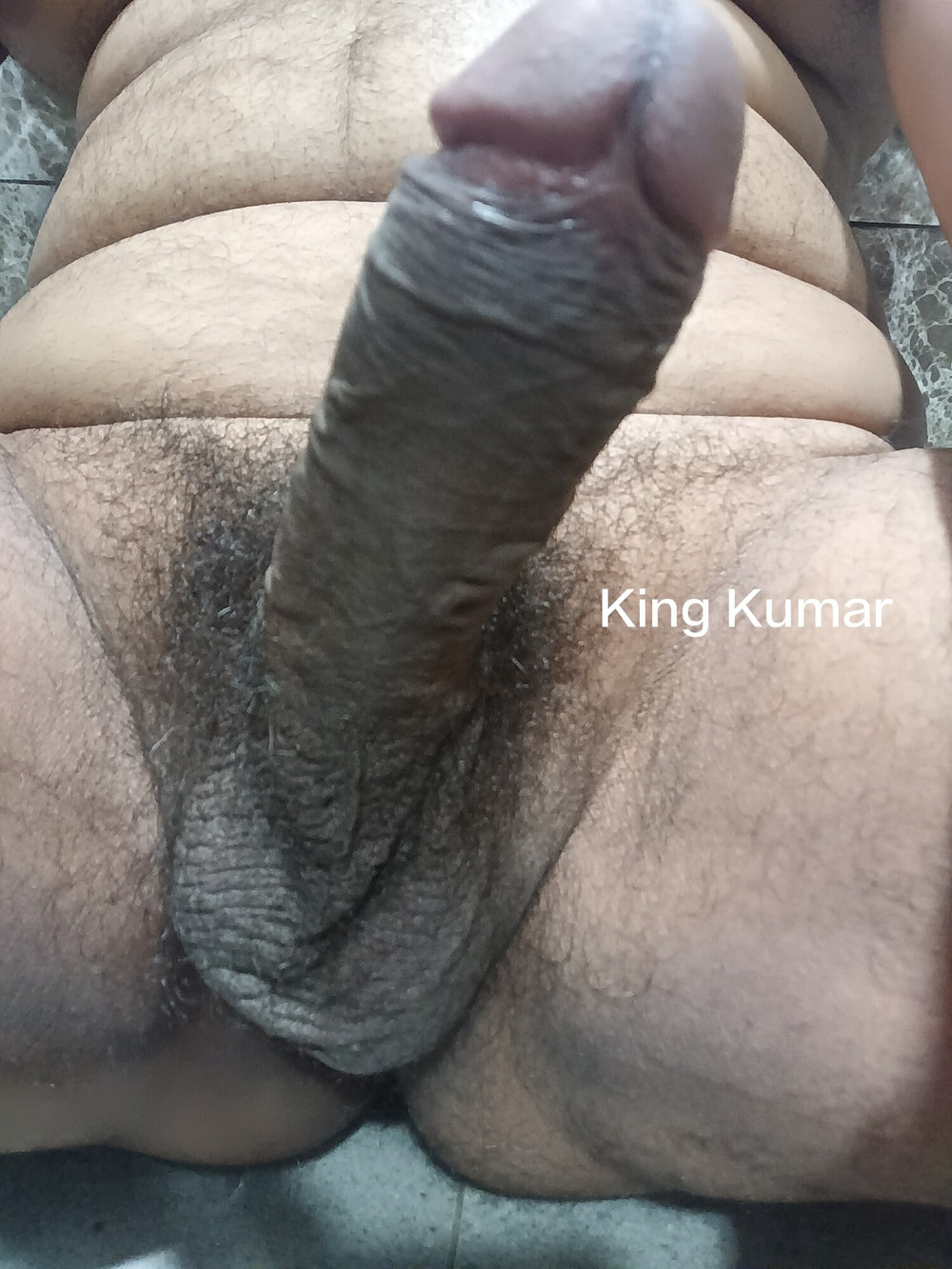 King Kumar's hairy black Cock