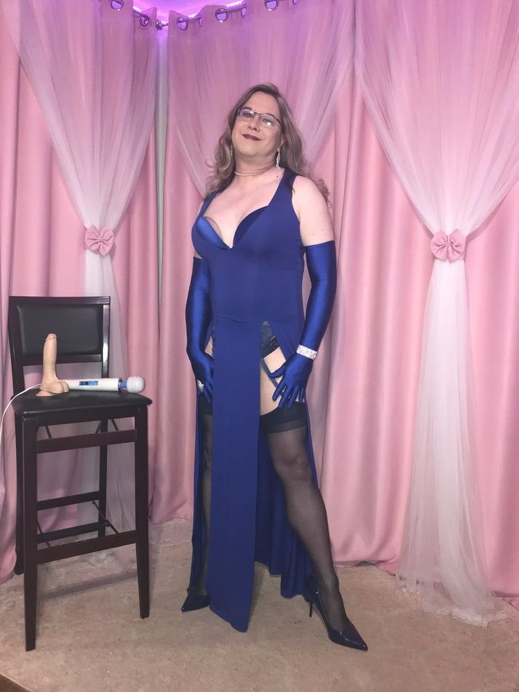  Joanie - Blue Maxi Vest Dress and Lady Marlene Part 3 #19