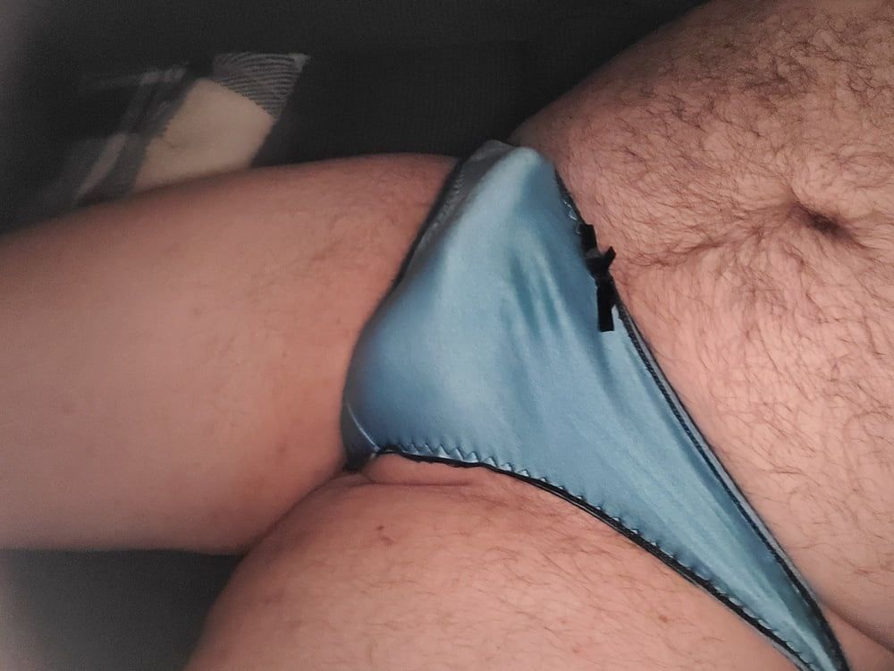 Little cock in panties- Exhibitionist Trucker  #5