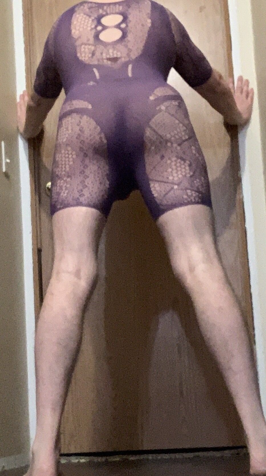 Purple body stocking #10