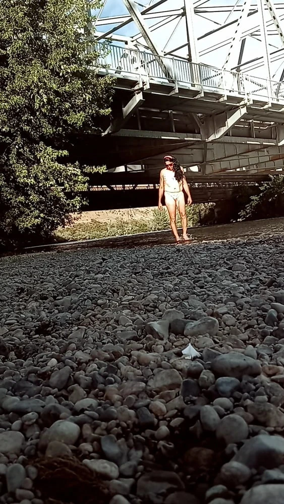 Lexiee playing in the river #7