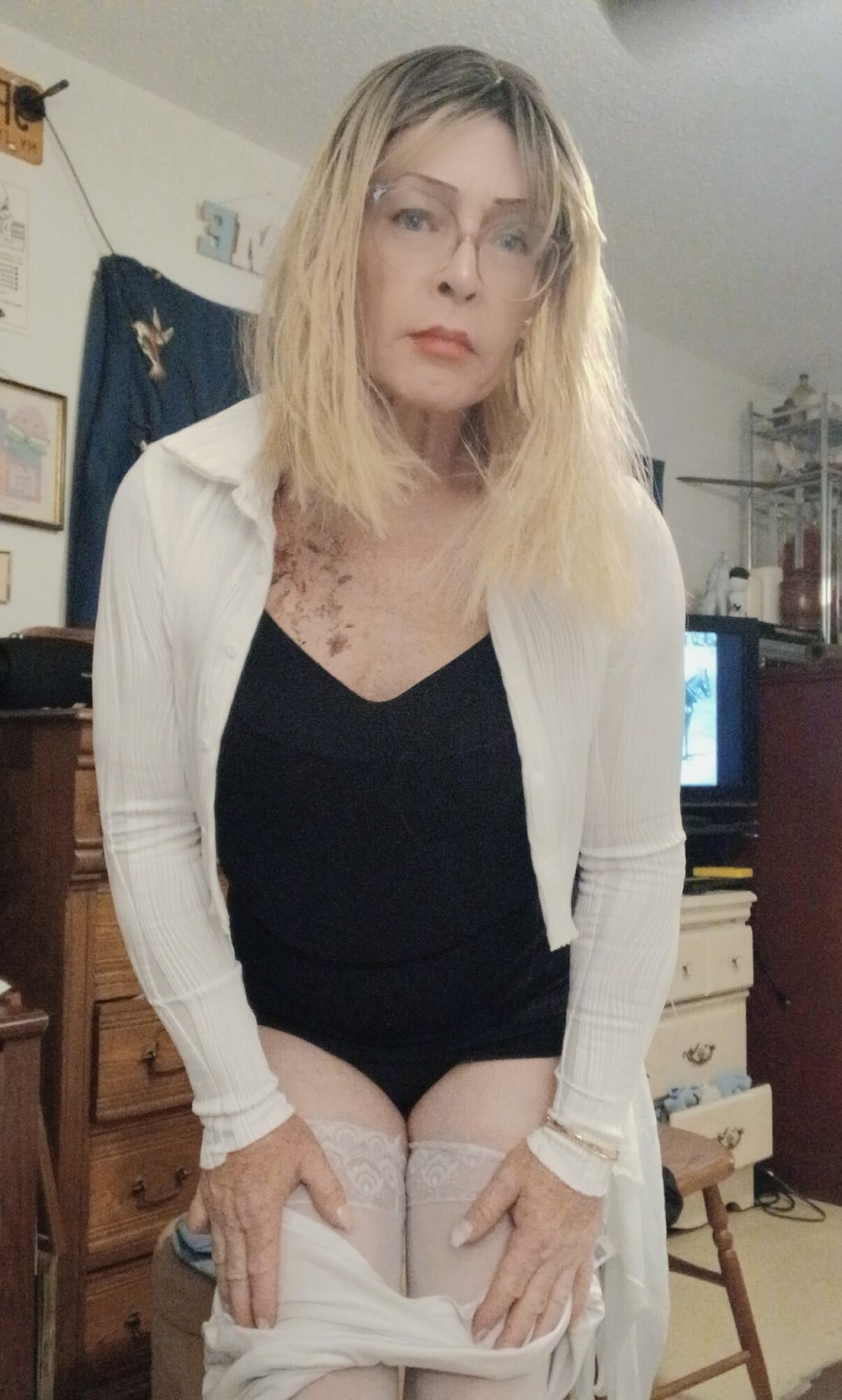 Lisa B. In a white skirt #15