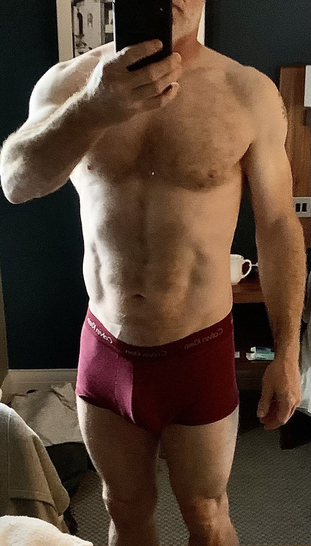 Told to pose. Posed bulge.  #3