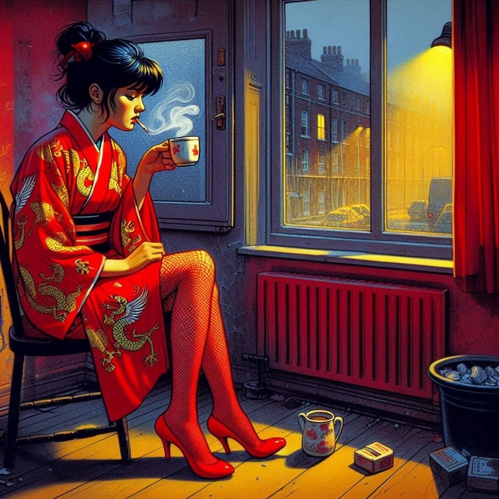 Tea, smoking &amp; Stockings #8