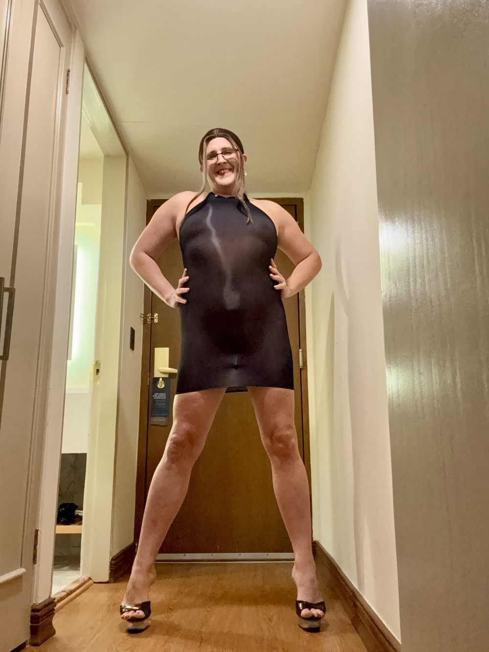 Shiny Nylon Dress #3