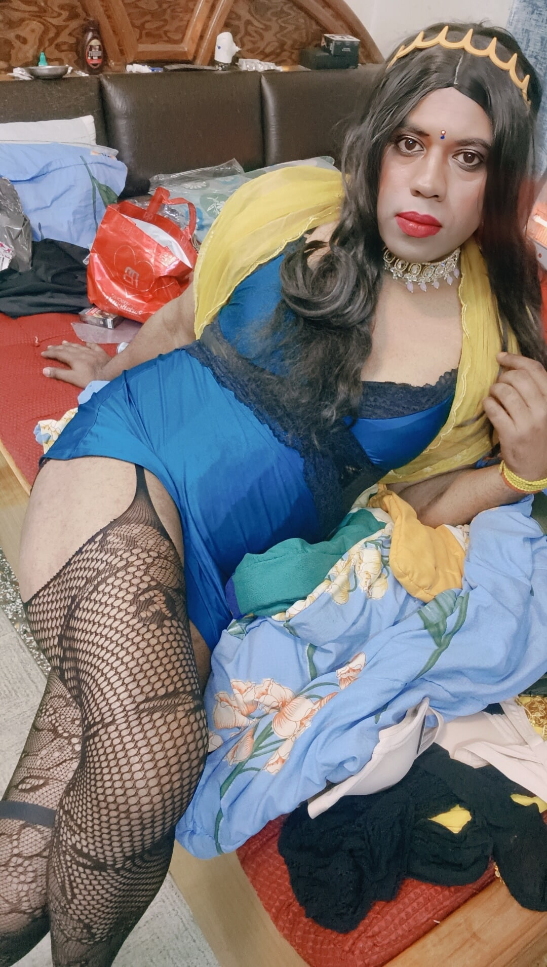 Verronika69 Sexy Desi Queen in Fishnets #33