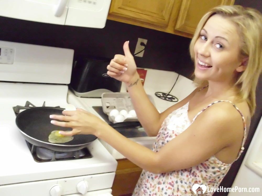 My wife really enjoys cooking while naked #13