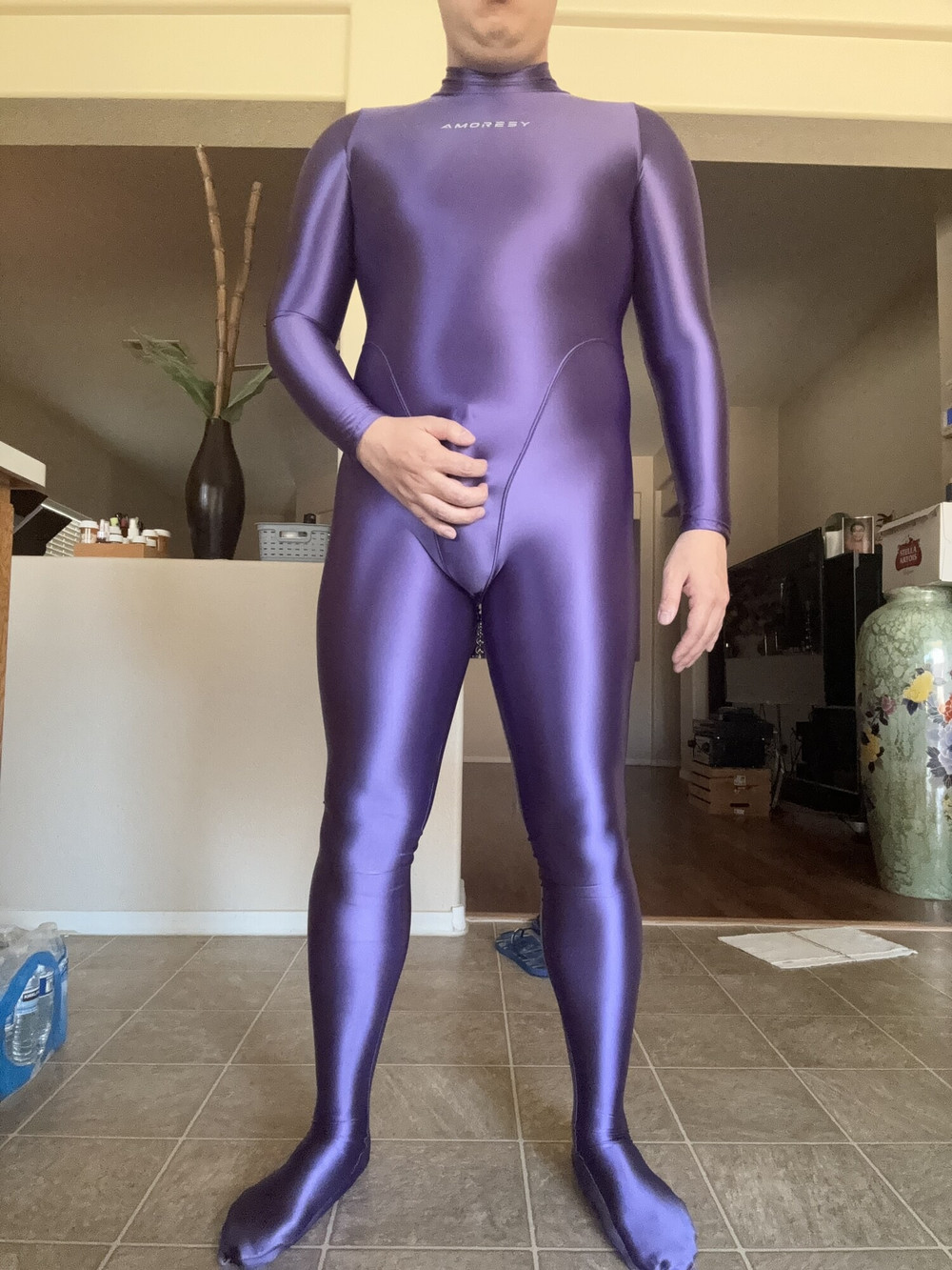 Purple Amoresy Spandex Suit #5