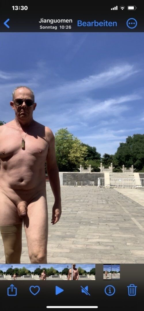 Naked outdoor walk China  #2