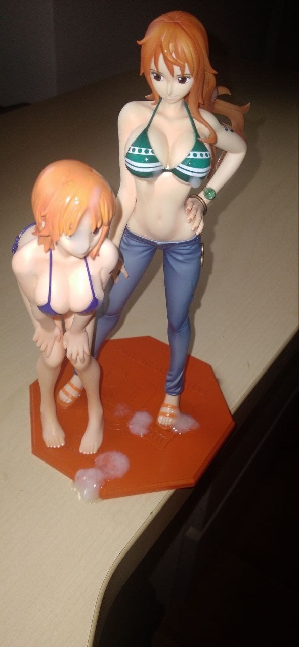 Nami pre and post timeskip cumtribute #9