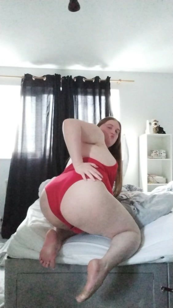 My enormous BBW curves in a sexy red singlet! #33