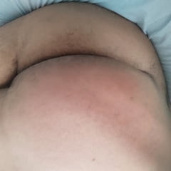 Spanking the fluffy ass