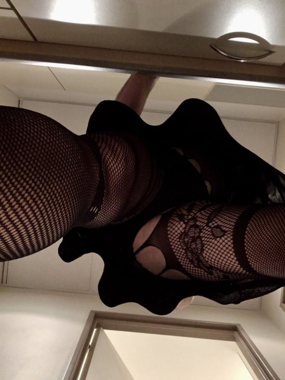 Fishnet suspender tights #26