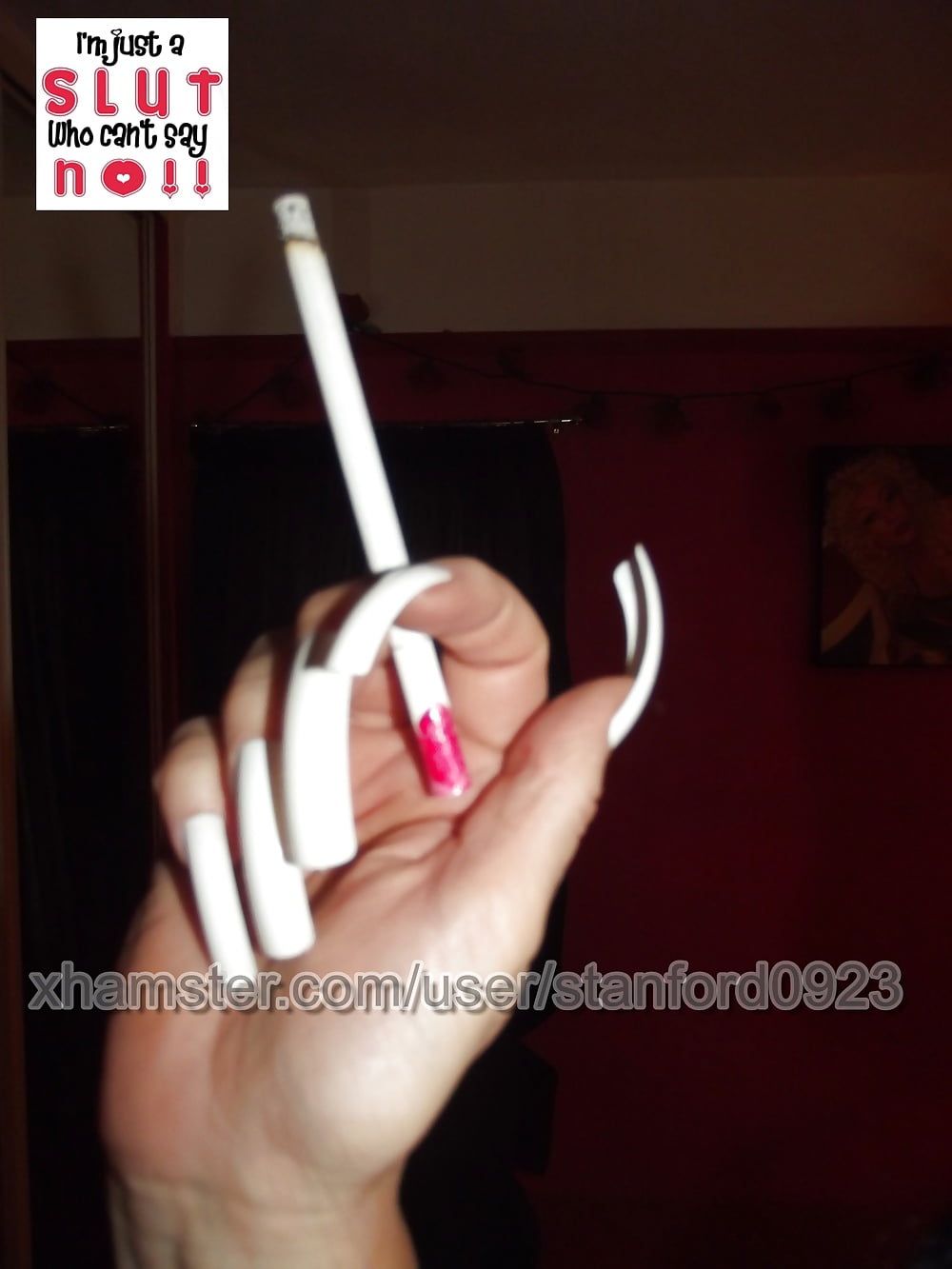 LONG NAILS SMOKING #7