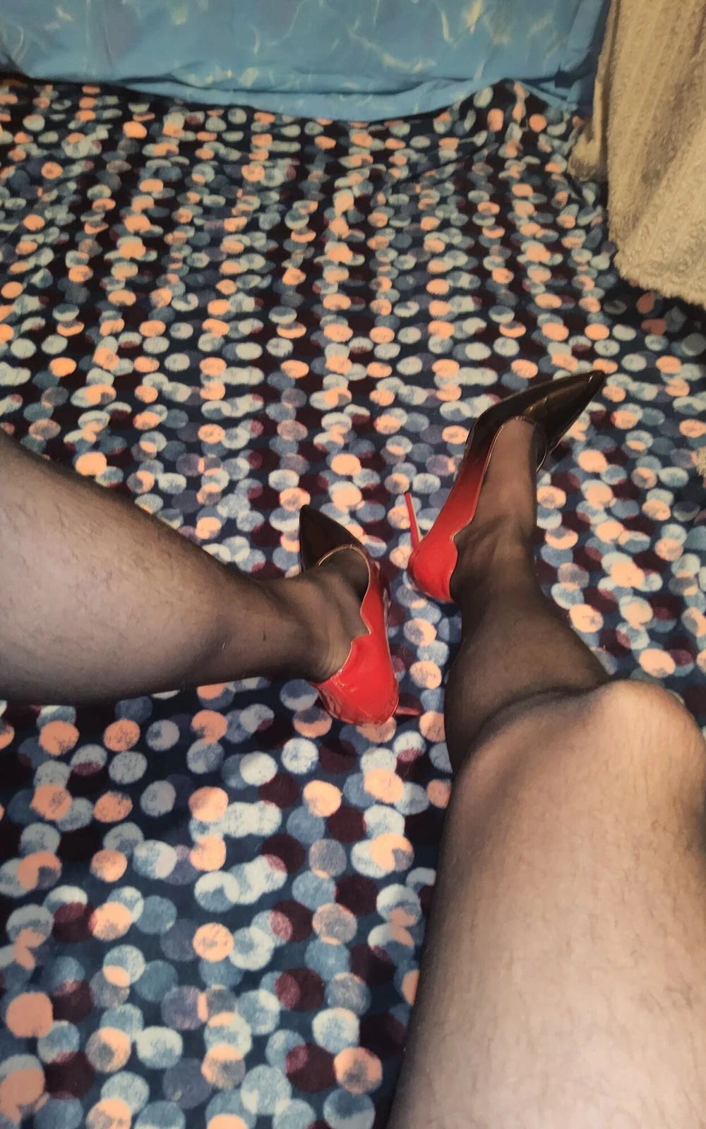 Teasing in My Black Pantyhose #6