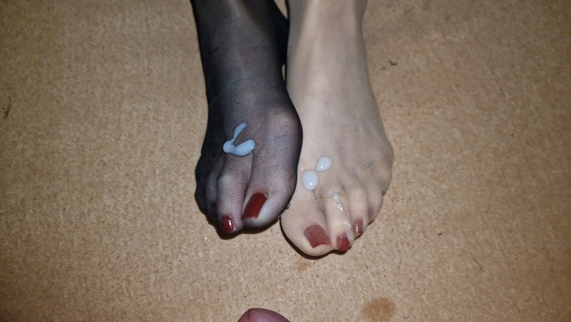 Semen on wife&#039;s feet all the time #56