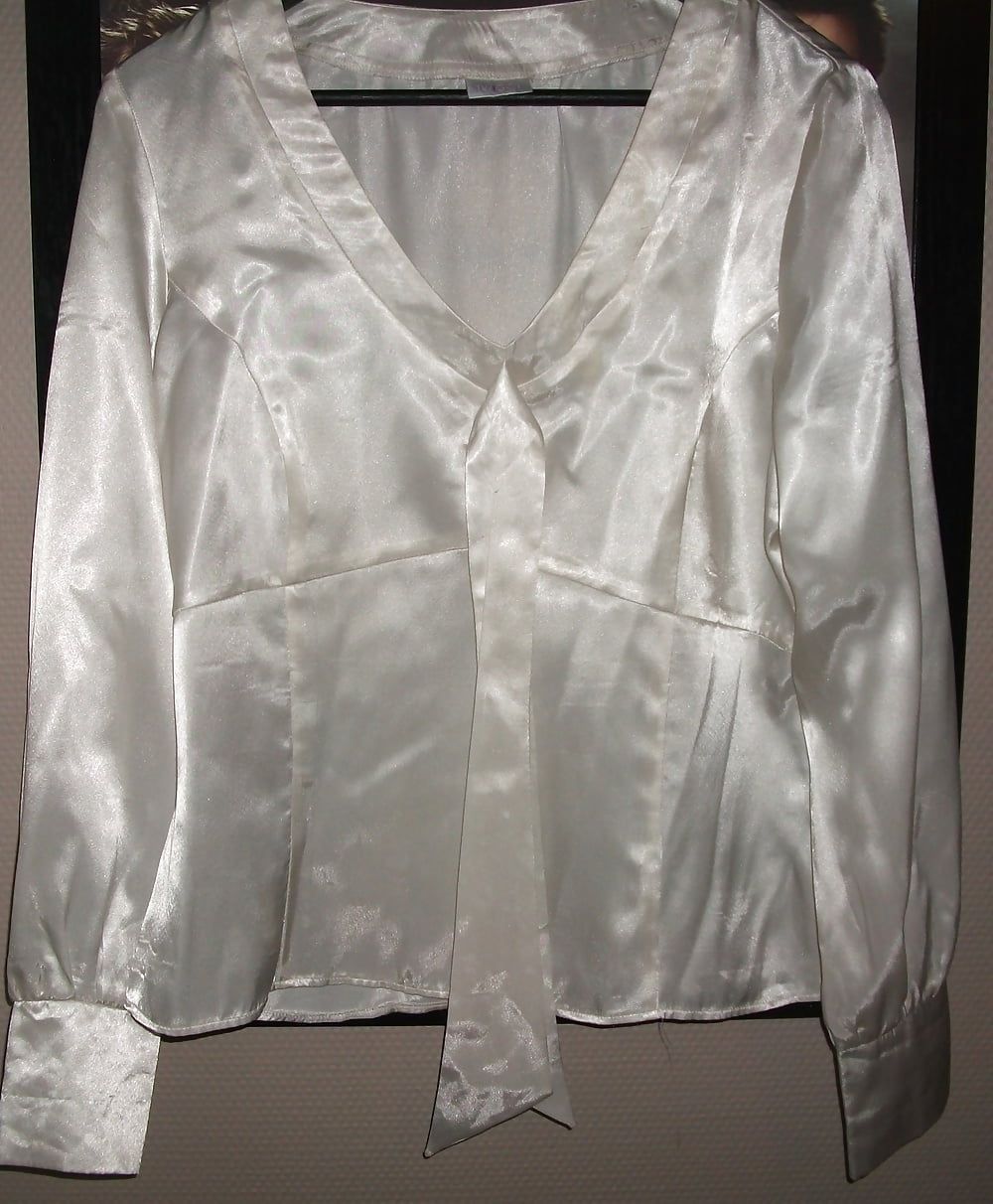 Silk and satin blouses #12