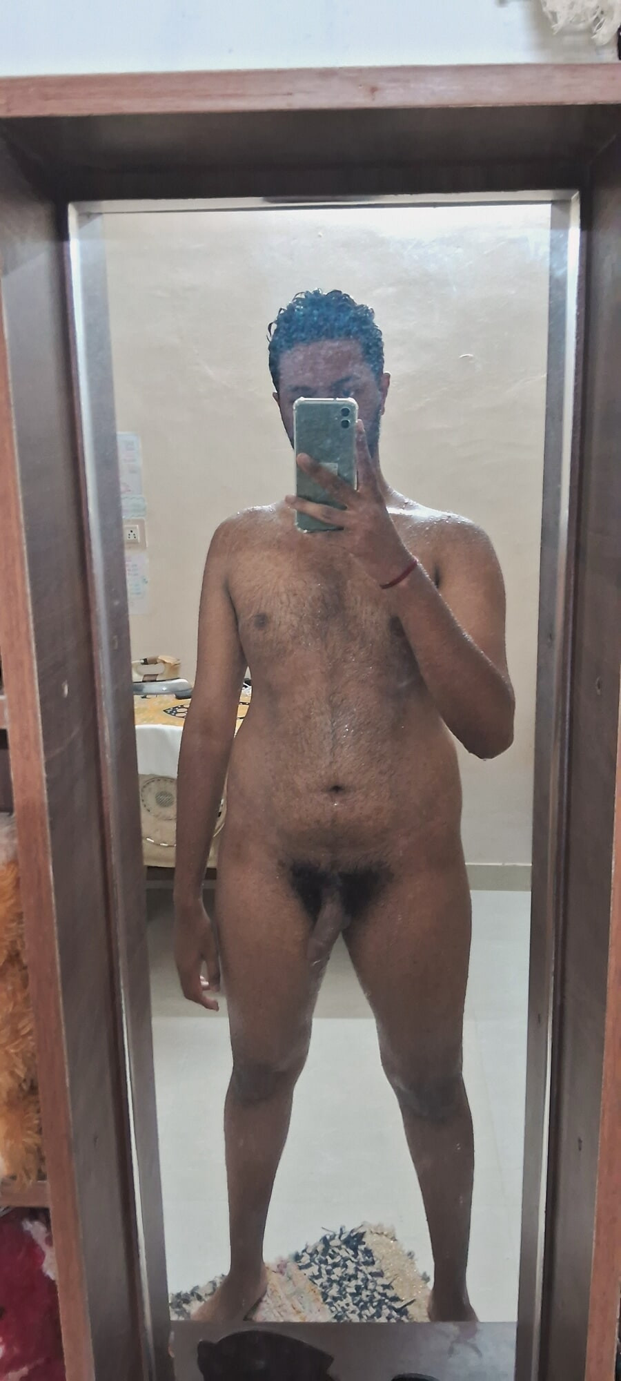 Mayank Wet After Rain Shower