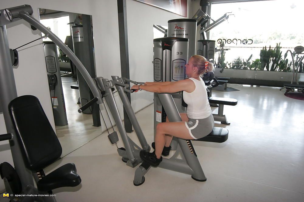 Naked Mature Mothers do Naked Exercises at Gym PART 2 #42