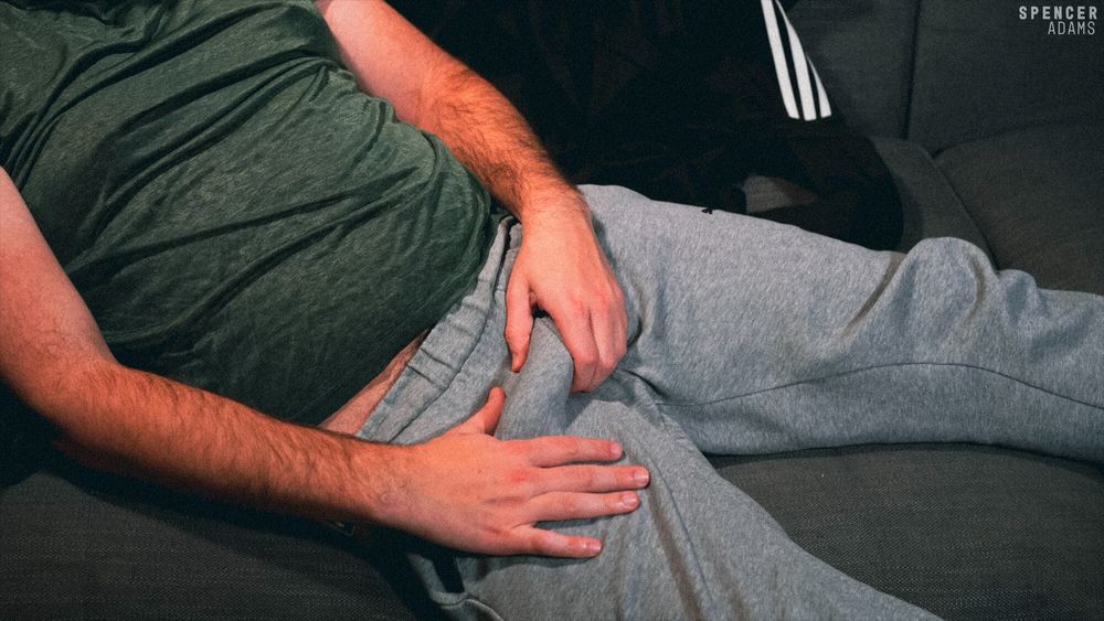 Grey Trackies Wank