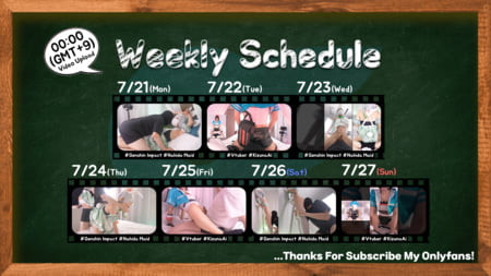 7.21-7.27 UPLOAD SCHEDULE