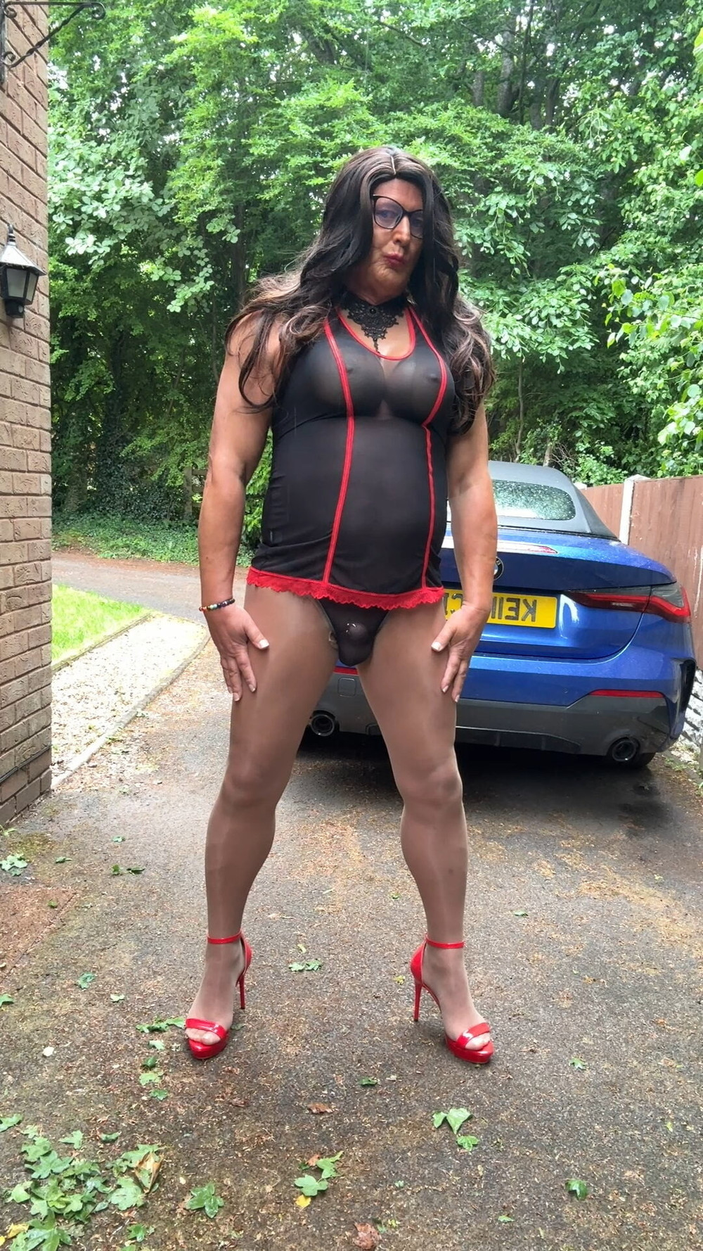 Sexy Crossdresser Kellycd2022 in sexy outfit and pantyhose  #44