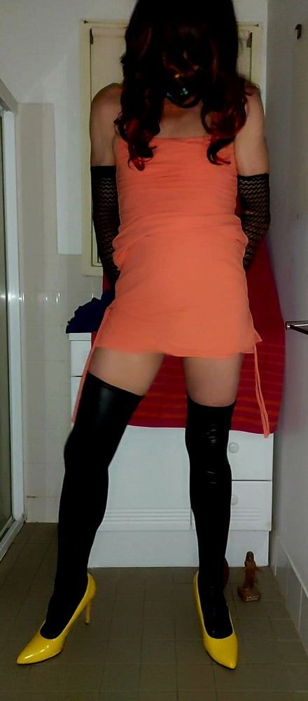 Orange dress  #22
