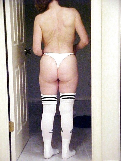 MarieRocks 50+ White Panties Thong Bra #30