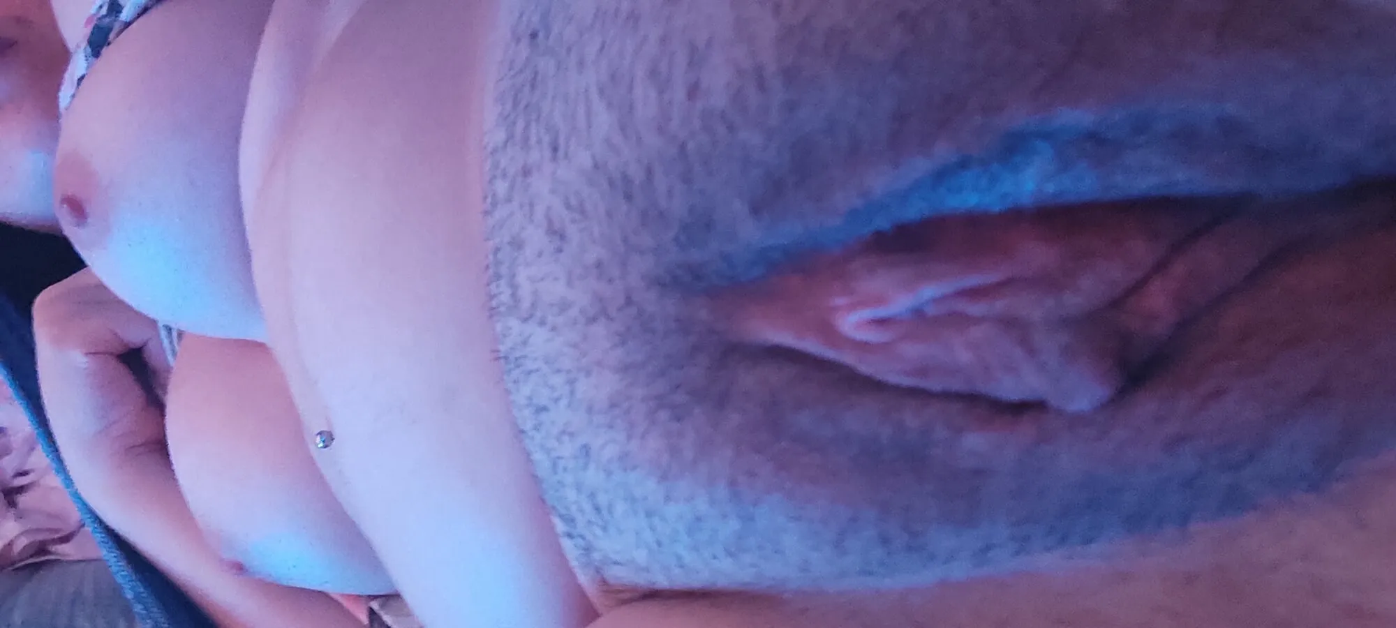 Showing my almost hairy pussy