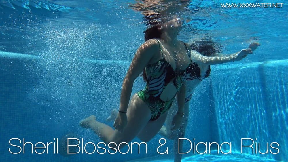  Sheril and Diana Rius Underwater Swimming Pool Erotics #36