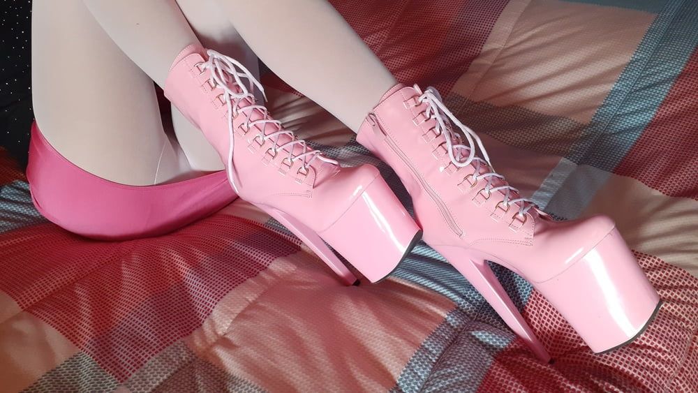 Pink Ankle Boots