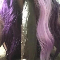 Sucking bbc dildo
