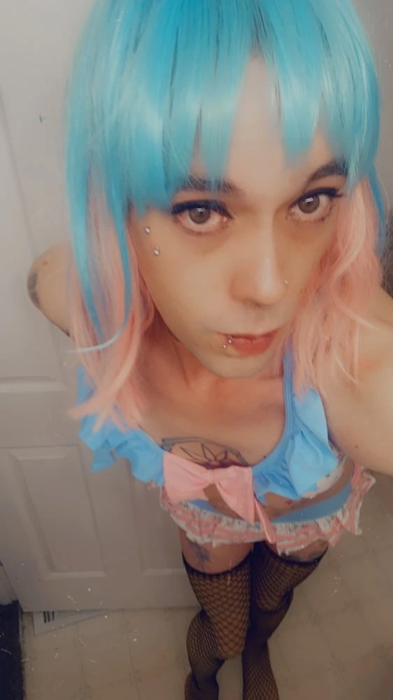 Cute Blue Little For Big Bikini