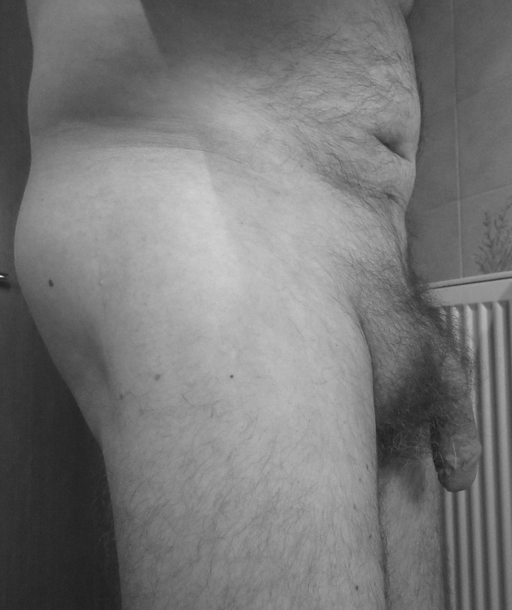 My cock in black and white. #4