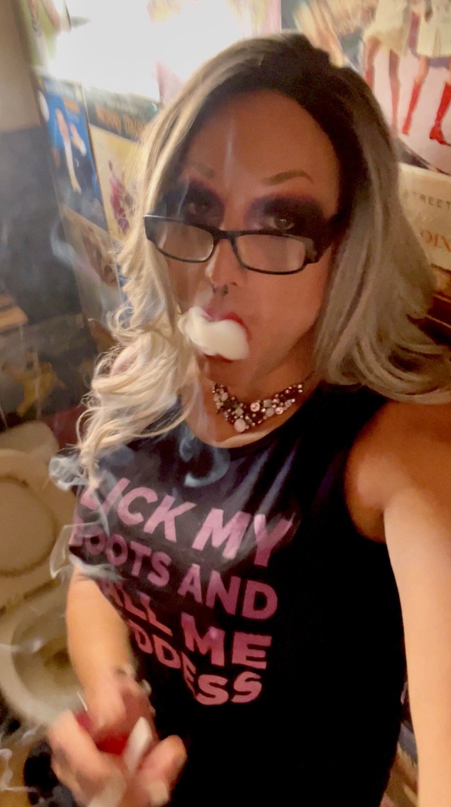 Trans Goddess Smoking Fetish #9