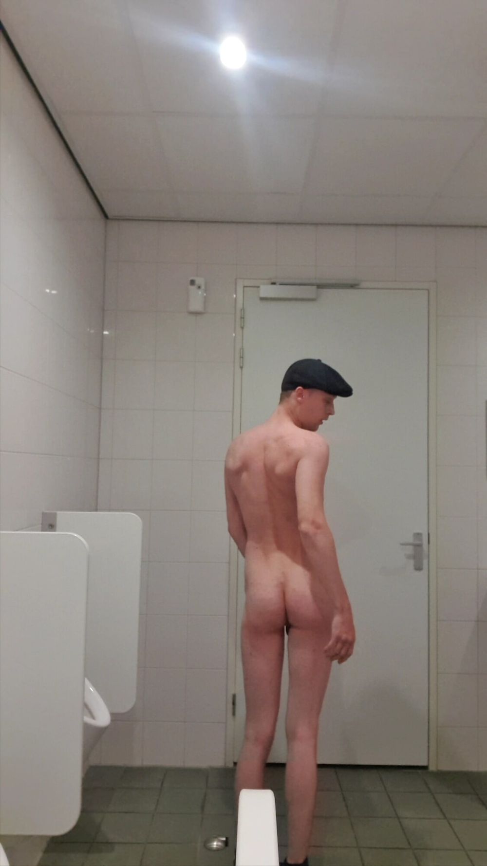 Twink naked public bathroom #5