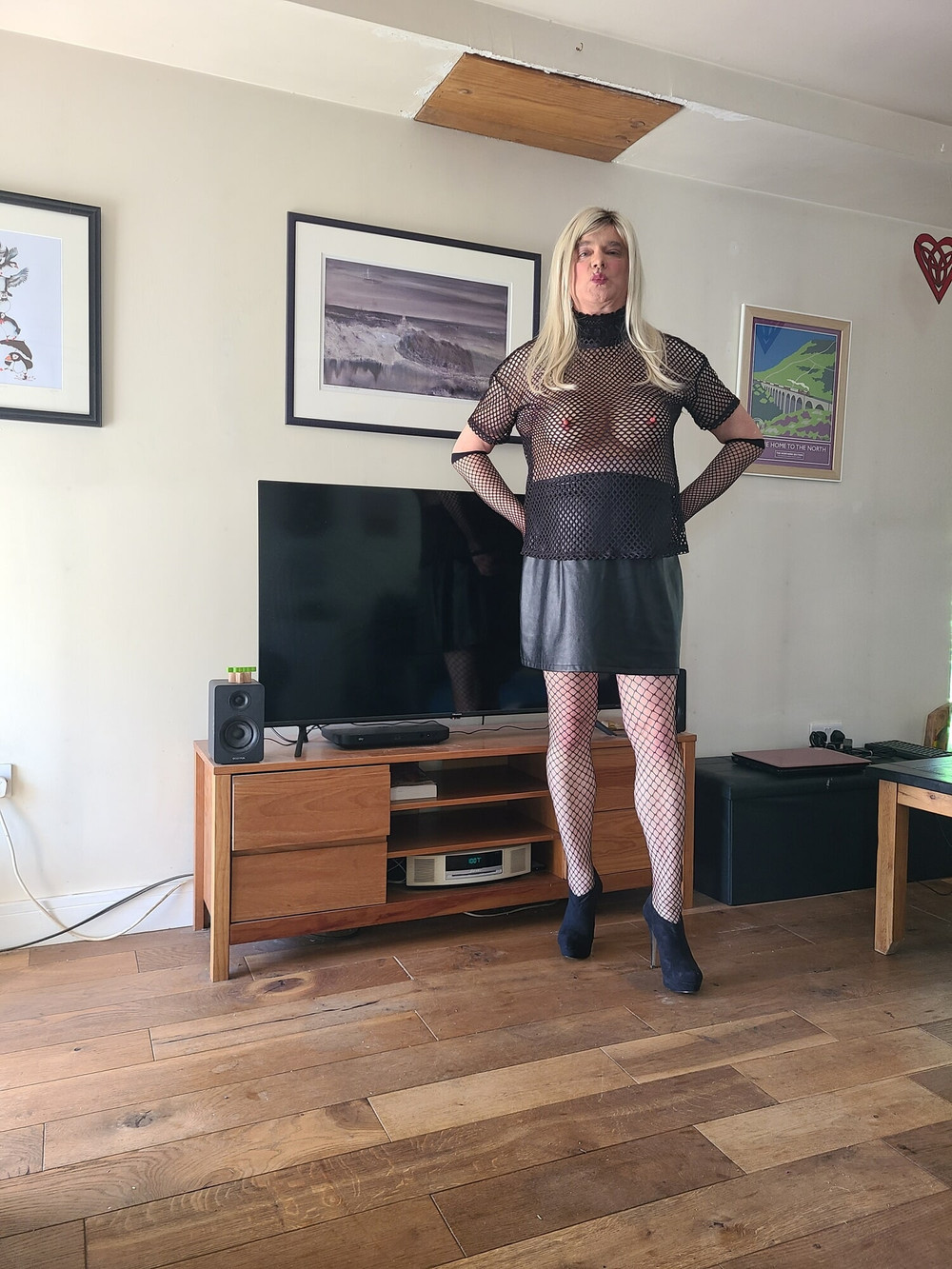 sissy in black lingerie #38