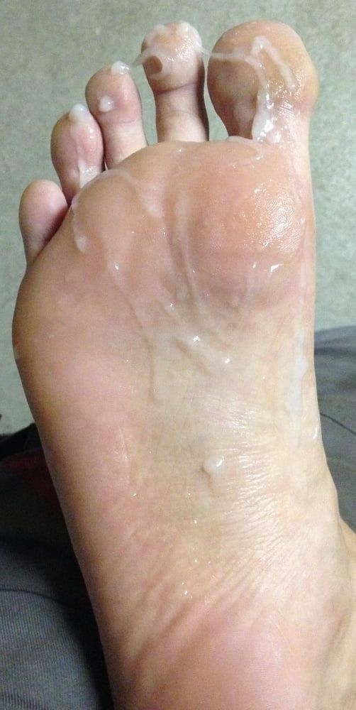 My Foot with Cum #7