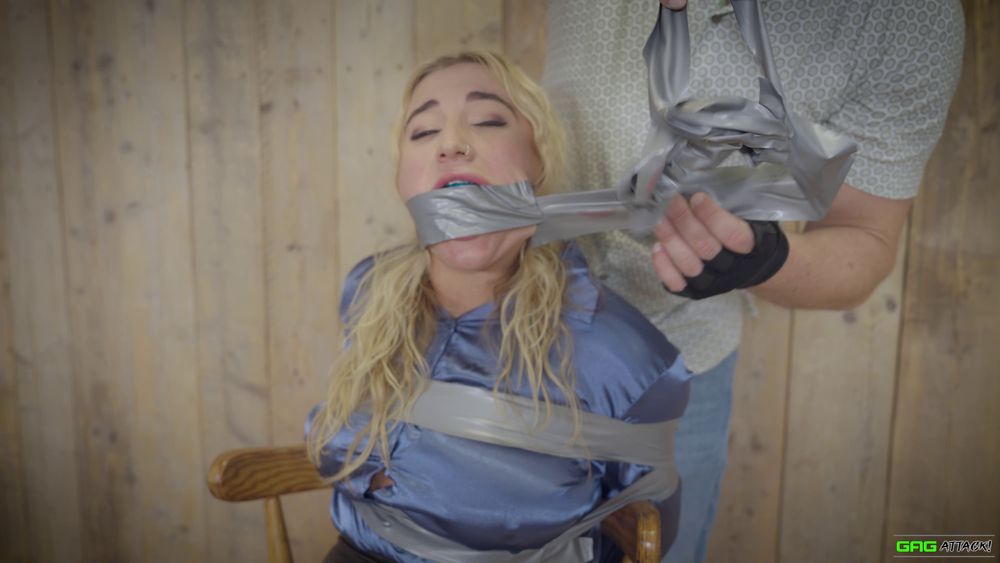 Zoey ziptie - Tape Bondage &amp; Tape Gagged ( GagAttack.NL ) #3