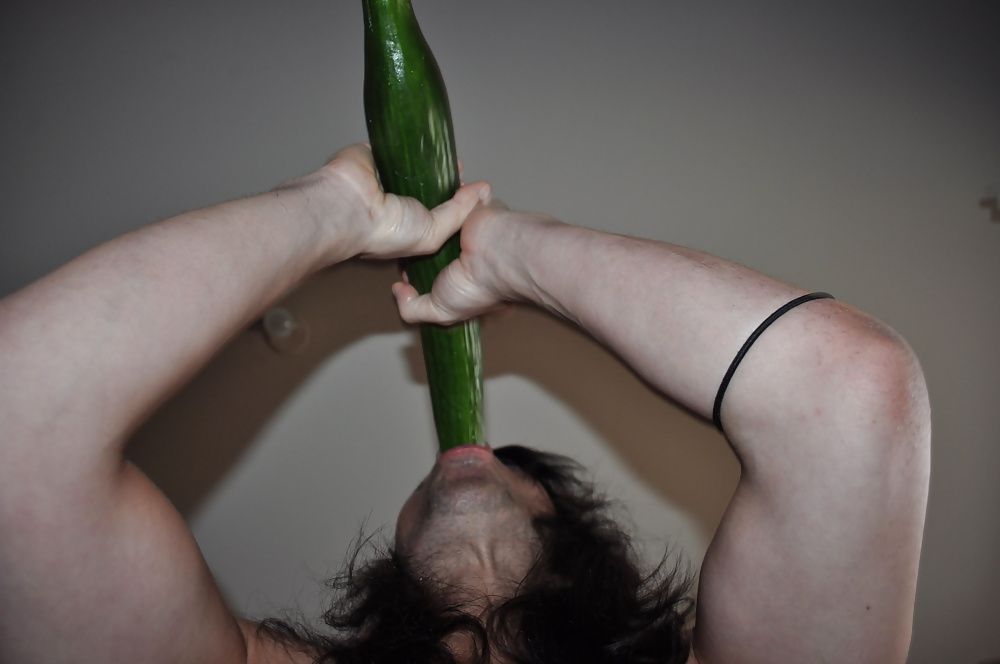 Tygra gets off with two huge cucumbers #38