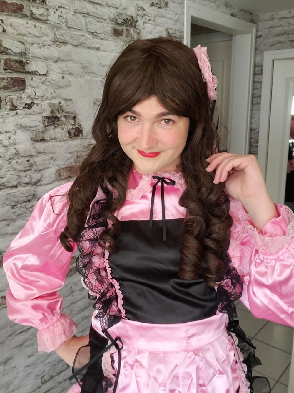 Sissy Pink &amp; Black Dress  #5