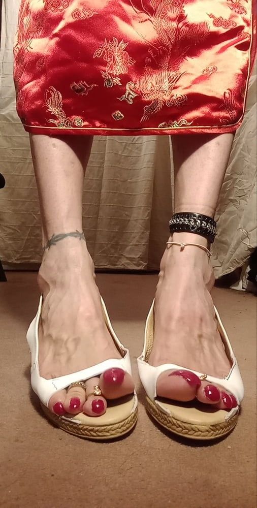 asian ts sexy feet in sandals, mules, high hells .  #15