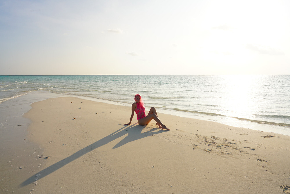 Vicky on the beach