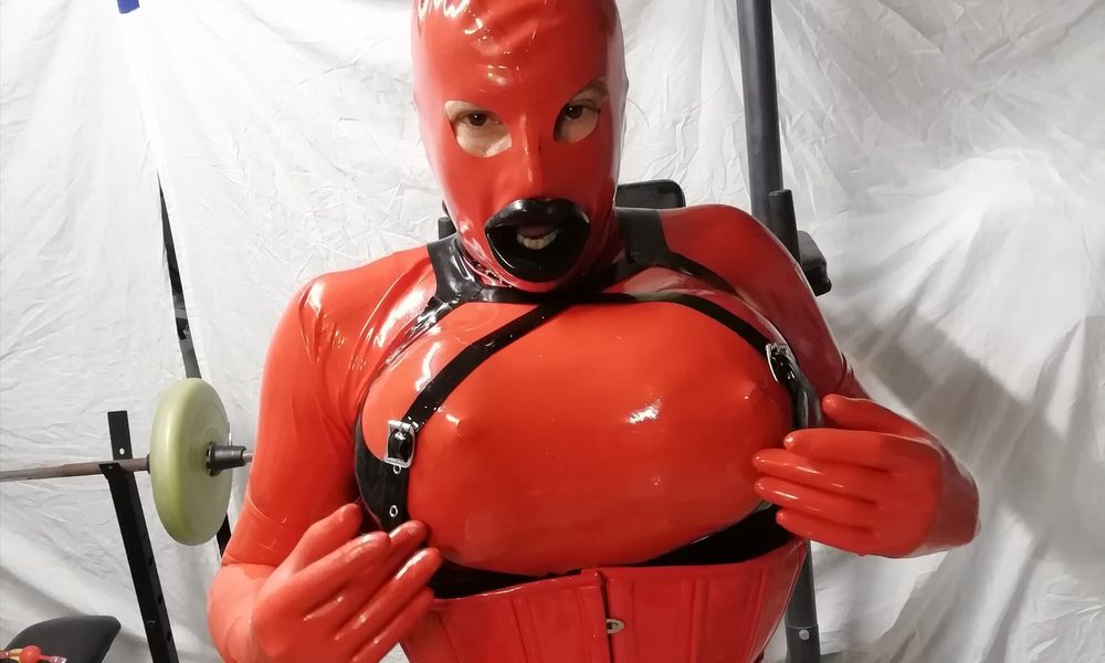 Alison in rubber #6