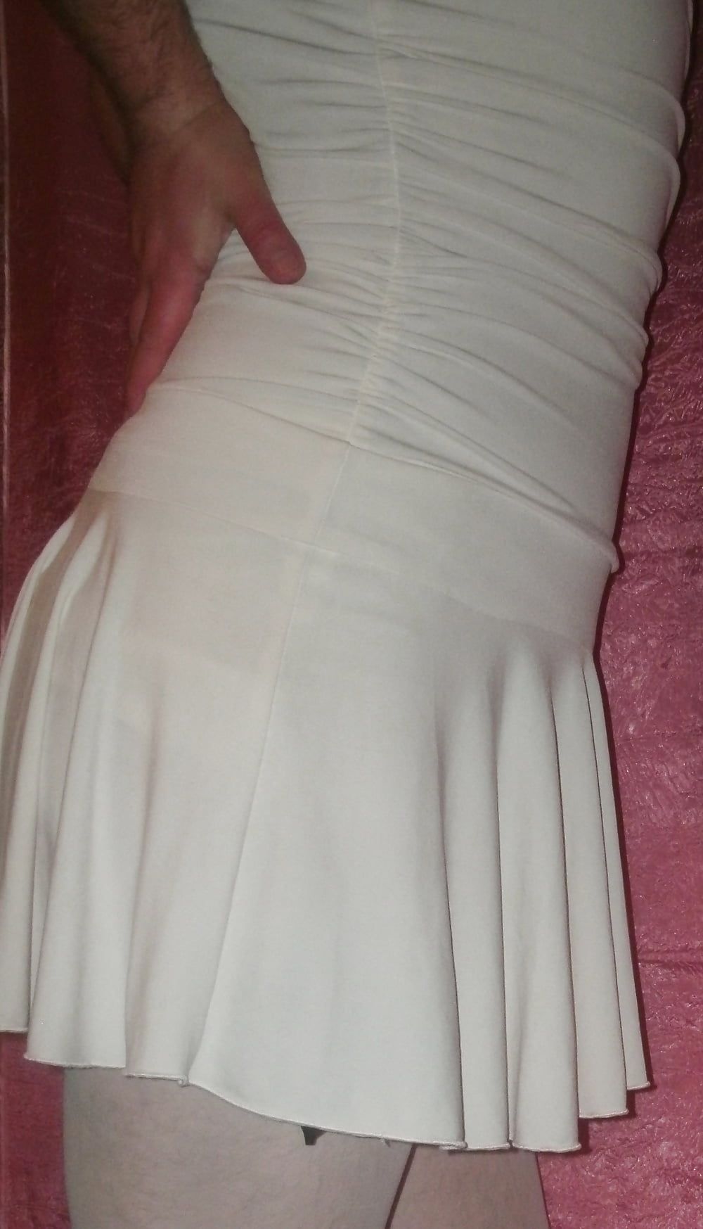Sissy Boy Lovelaska - My new white dress #4